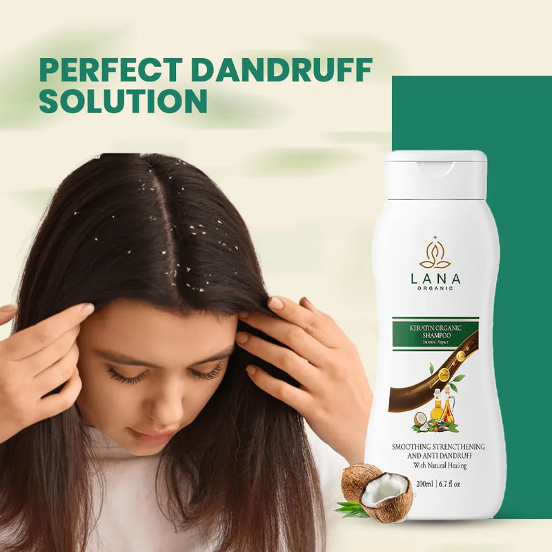 Keratin Organic Anti Dandruff Shampoo
