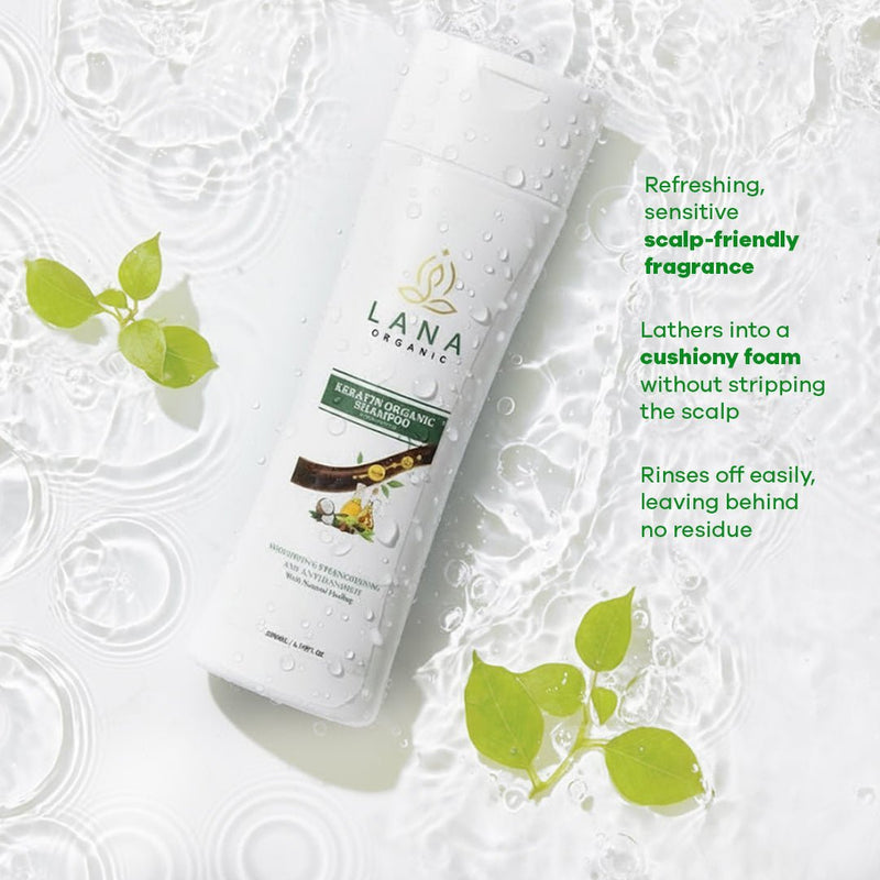 Keratin Organic Anti Dandruff Shampoo