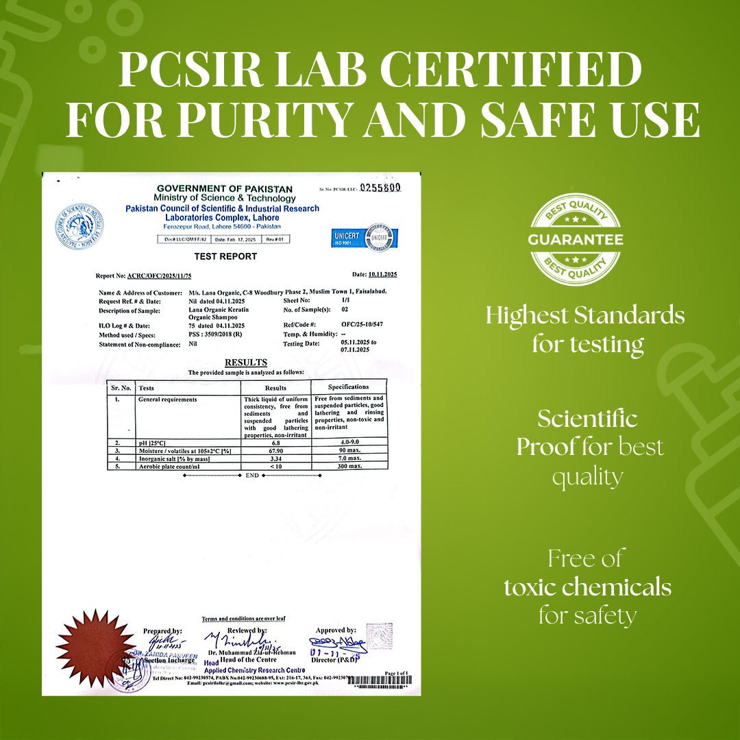 Keratin Organic Anti Dandruff Shampoo